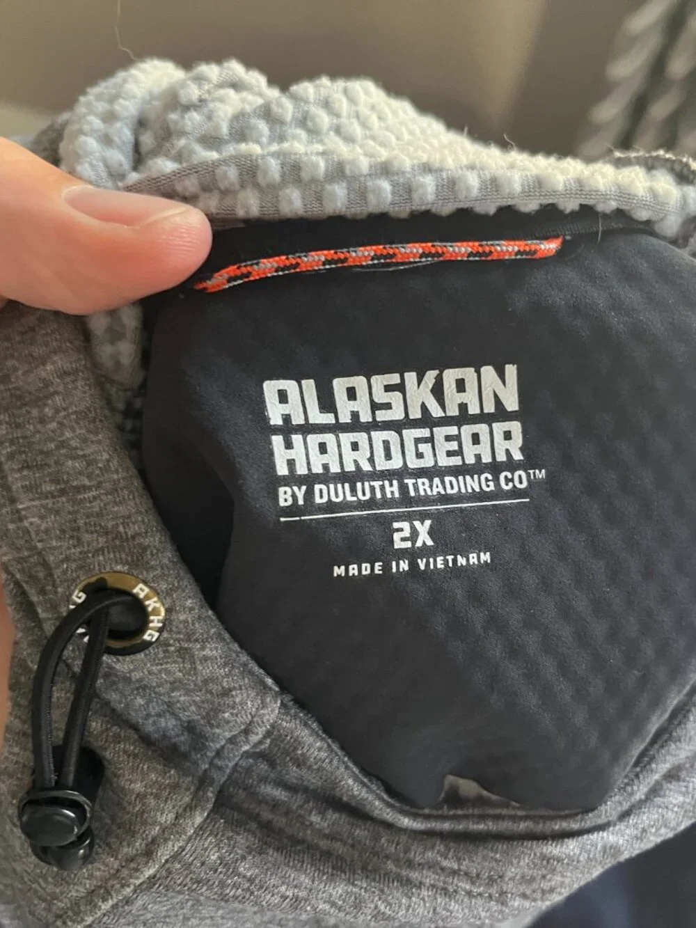 🩶 Duluth AKHG Alaskan Hardgear Women's Gray Hooded Shirt 2X XXL ❄️ - Picture 5 of 6